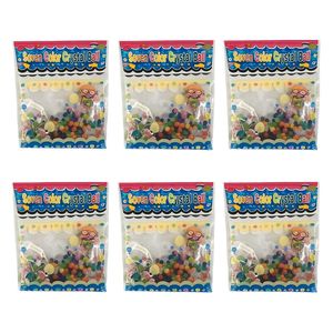 خاک ژله ای مدل هفت رنگ  وزن 3 گرم  بسته 6 عددی